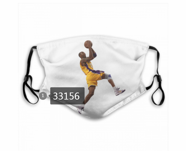 2021 NBA Los Angeles Lakers #24 kobe bryant 33156 Dust mask with filter->nba dust mask->Sports Accessory
